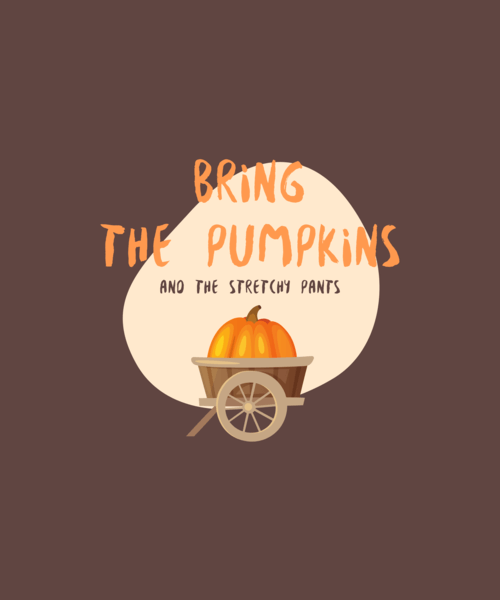 Thanksgiving T Shirt Design Template Featuring Autumn Colors And A Pumpkin Graphic 2946e El1