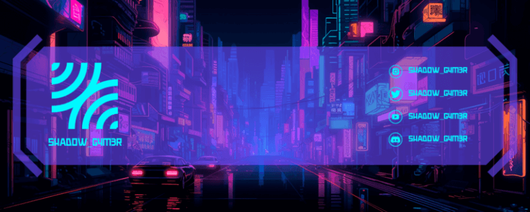 Twitch Profile Banner Featuring An AI Illustrated Street At Night