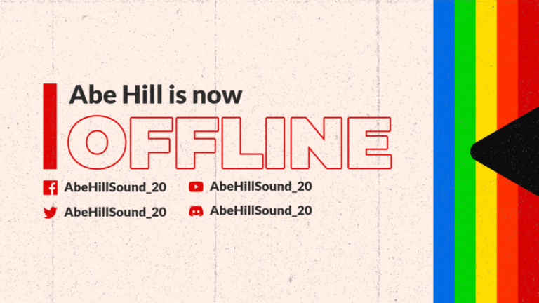 Twitch Offline Banner With Retro Graphics