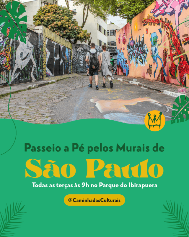 Boho Instagram Post Template Promoting A Sao Paulo Walking Tour