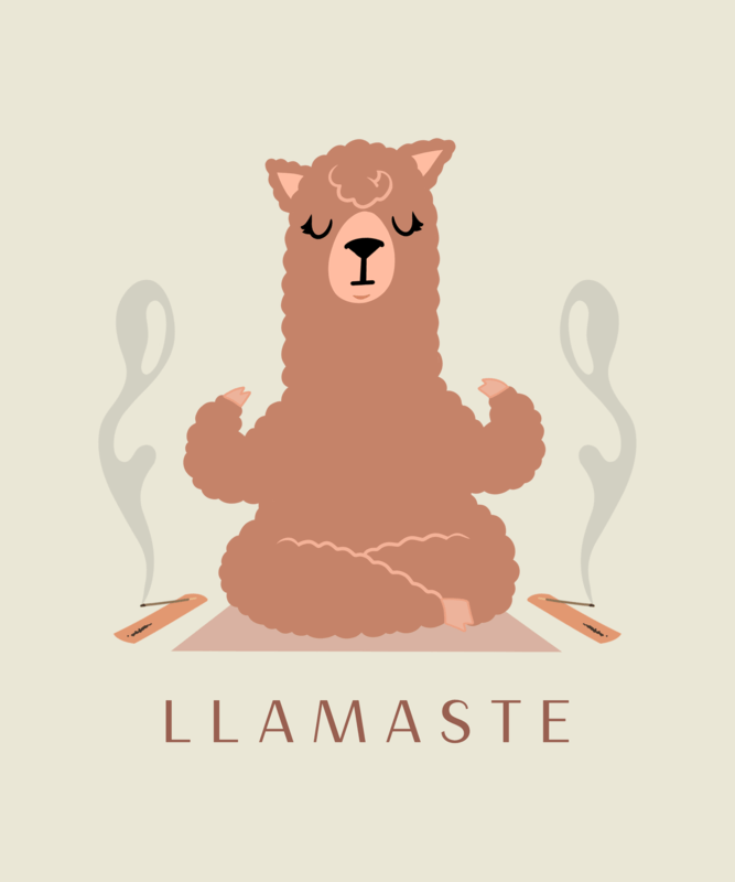 T Shirt Design Featuring A Llama Doing Yoga For Fitness Print On Demand Niche