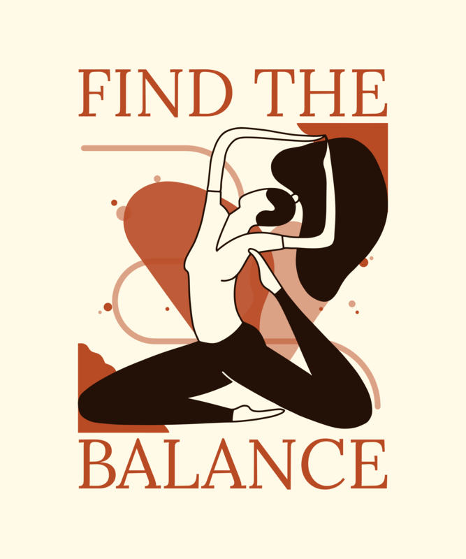 T Shirt Design Featuring A Yoga Theme And A Woman Illustration For Fitness Print On Demand Niche