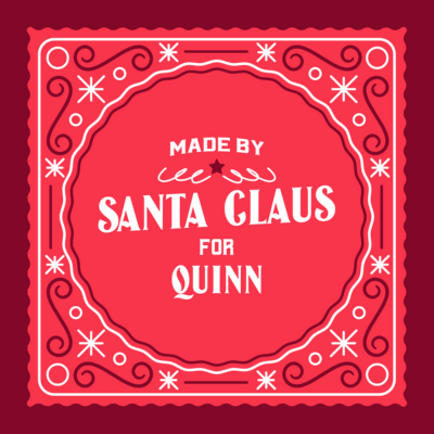 Sticker Generator Featuring A Christmas Theme And A Santa Claus Certification