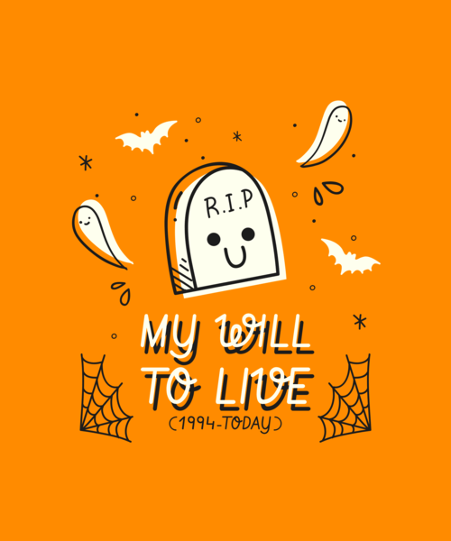 T Shirt Design Generator Featuring Cute Halloween Characters And Funny Quotes