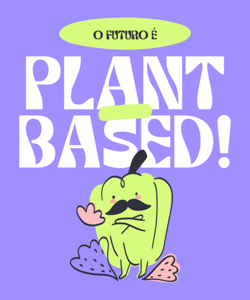 T Shirt Design Maker Featuring A Plant Based Diet Graphic With Cartoonish Graphics