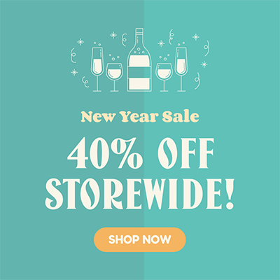 Ad Banner Template Featuring A Storewide Discount For New Year S