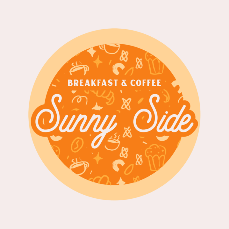 Coffee Themed Sticker Design Featuring Dessert Graphics