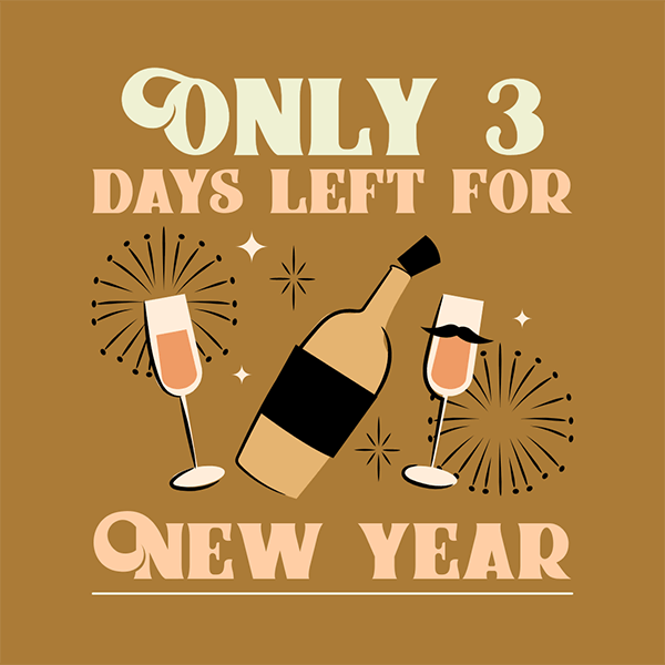 Instagram Story Generator Featuring A New Year S Day Countdown