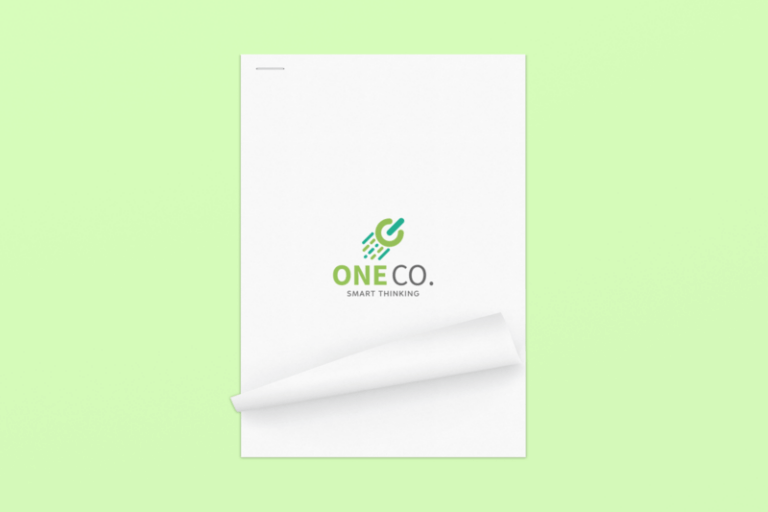 Letterhead Mockup Featuring A Stapled Document - How To Use Your Logo