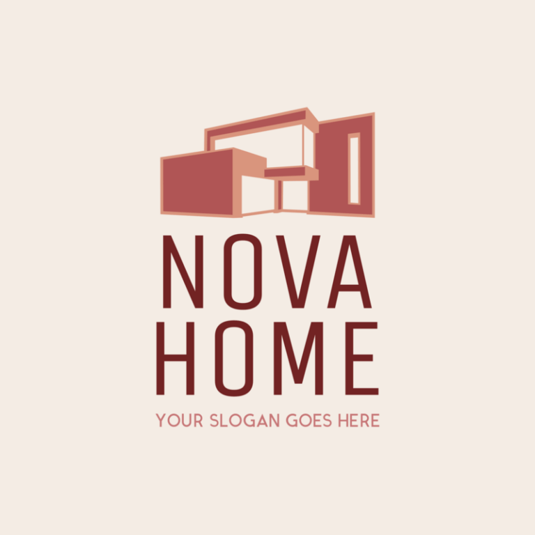 Logo For An Architecture Firm Featuring A Minimalistic House Graphic