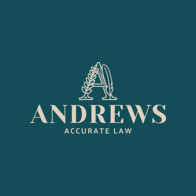 Minimalist Attorney Logo With Artistic Letter Illustration