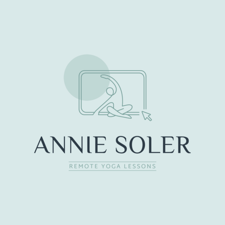 Online Logo Featuring Simple Icons For Yoga Instructors