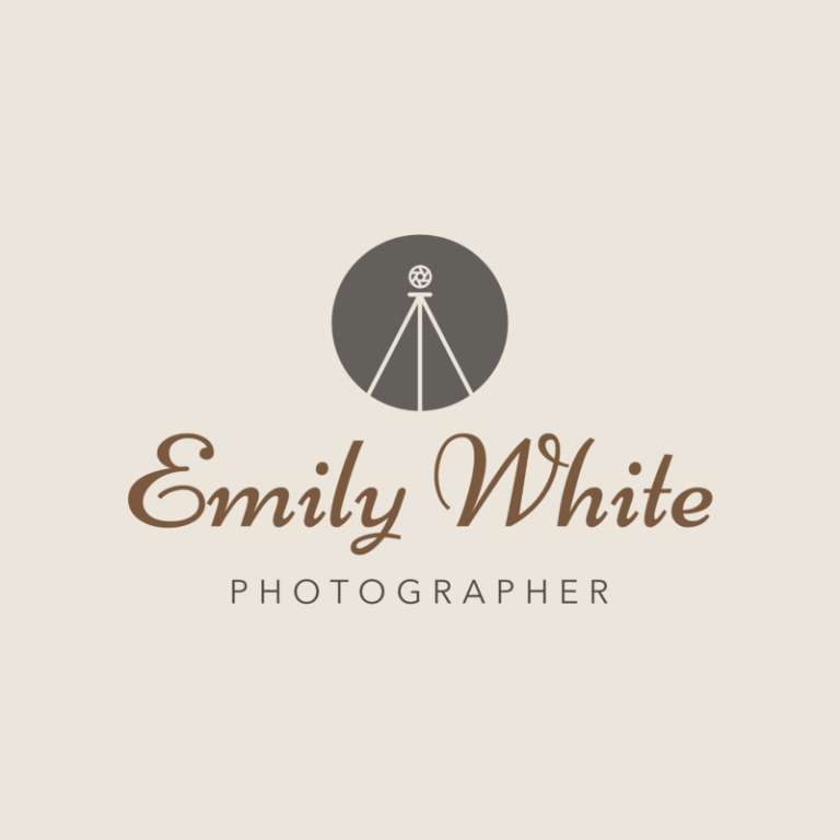 Minimalistic Photography Logo