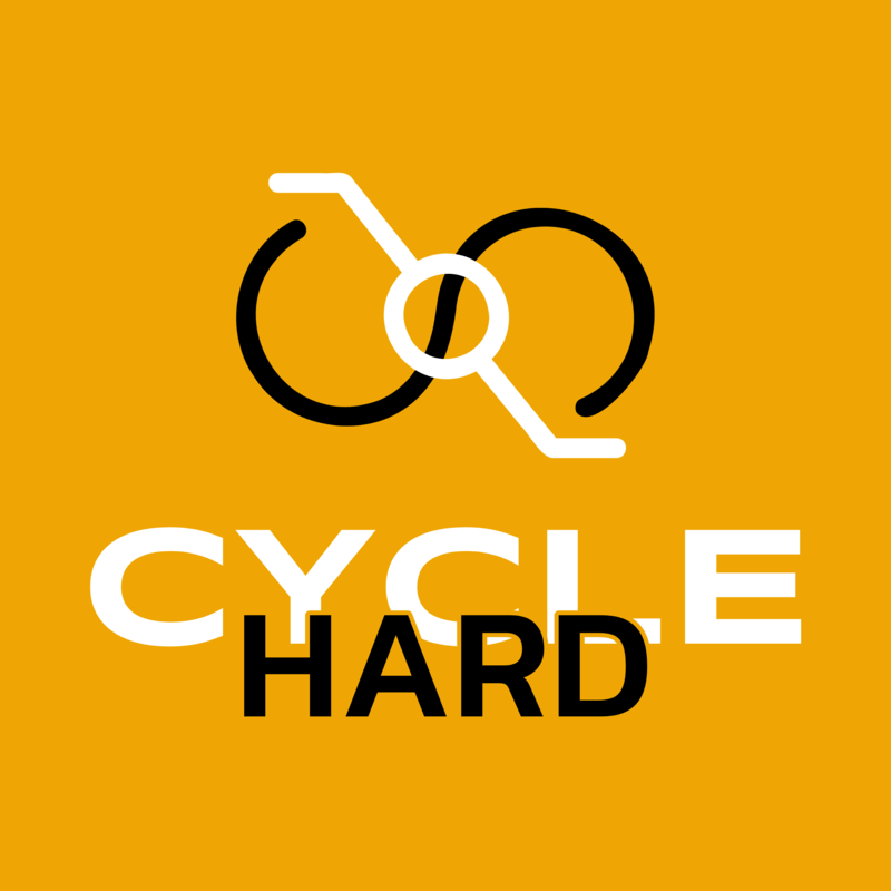 Indoor Cycling Studio Logo With An Abstract Bike Icon