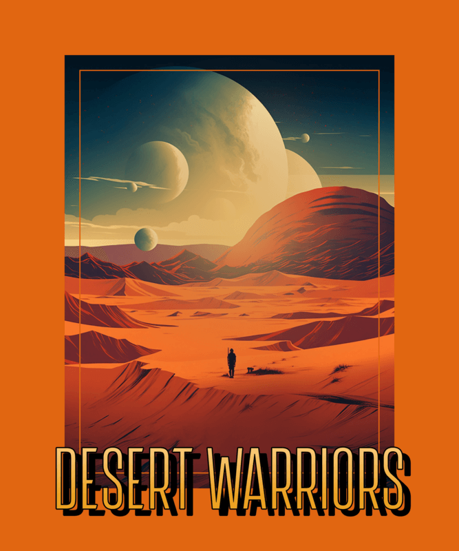 T Shirt Design Inspired By Dune Featuring AI Generated Graphics