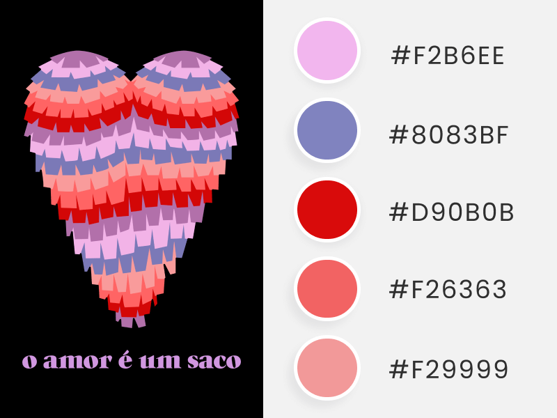 A Dark Valentine’s Day Color Palette Applied To A Sarcastic T Shirt Design Maker With An Illustrated Heart Shaped Piñata