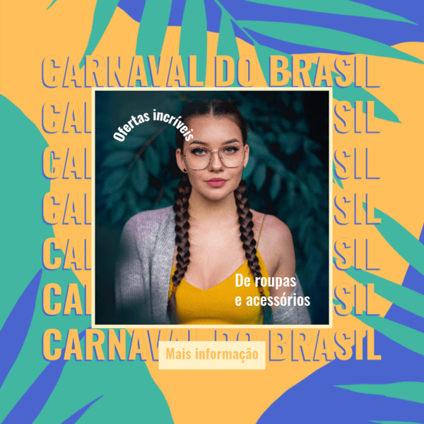 Ad Banner Maker For A Clothing Brand Featuring A Carnaval Do Brasil Theme