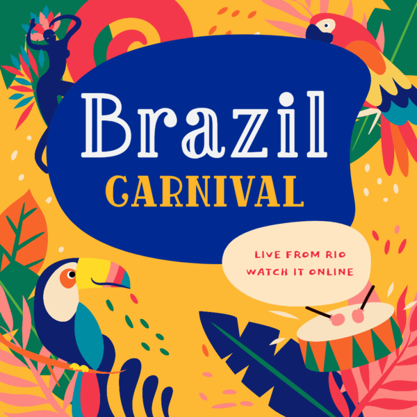 Facebook Post Maker Inviting To Watch Brazilian Carnival Online