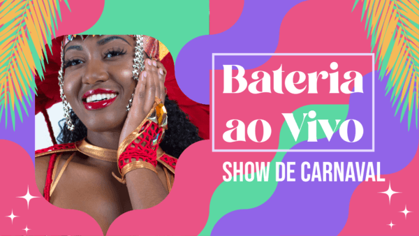 Youtube Thumbnail Design Maker For A Virtual Streaming Of Brazil's Carnival