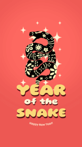 Instagram Story Generator Featuring A Year Of The Dragon Themed Illustration