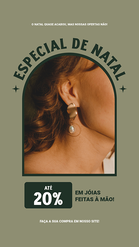 Instagram Story Template Featuring A Jewelry Special Xmas Sale