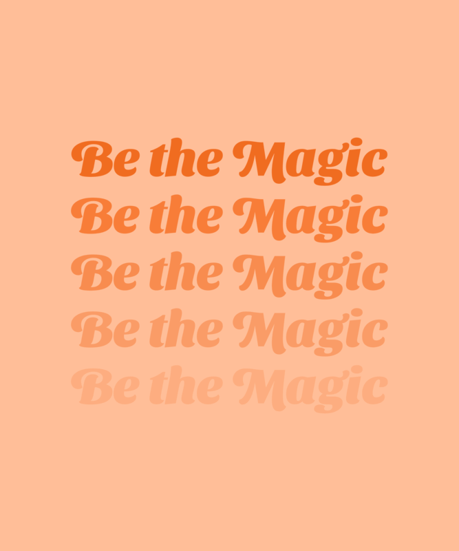T Shirt Design Creator Featuring A Repetitive Quote And A Peach Fuzz Inspired Background