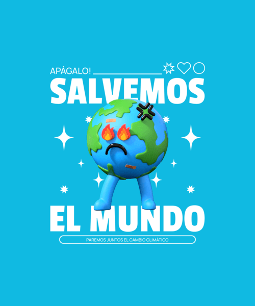 Earth Day Themed T Shirt Design Maker With A Quote In Spanish