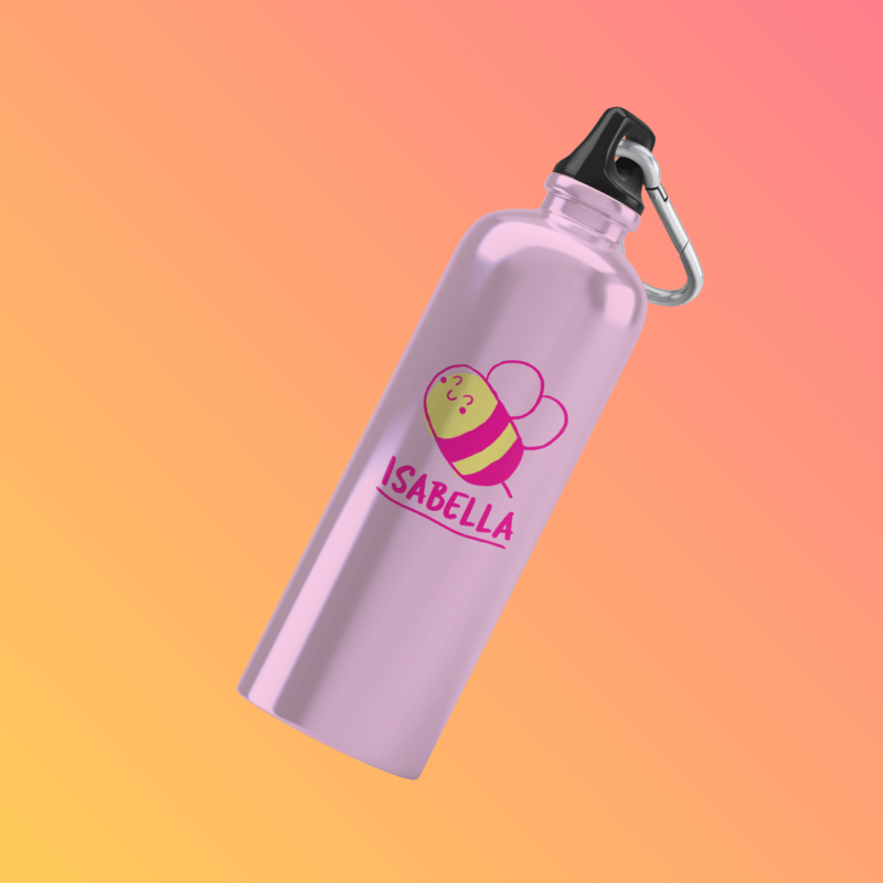 Aluminum Bottle Mockup With A Customizable Background