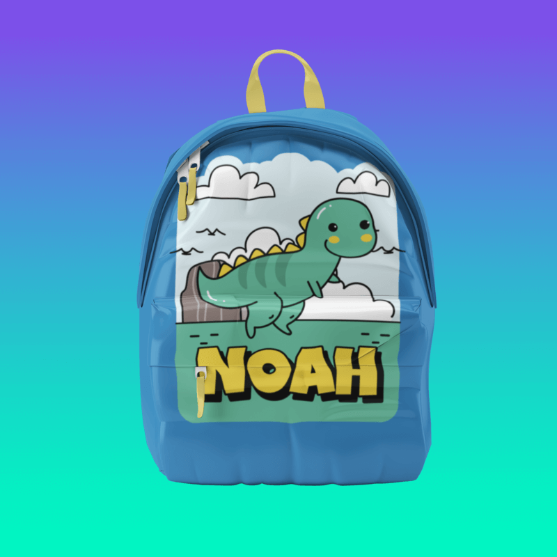 Backpack Mockup Featuring A Customizable Background