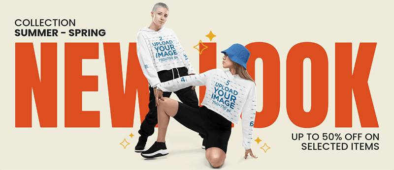 Hoodie Mockup Featuring Two Women Posing For A Promotional Clothing Ad
