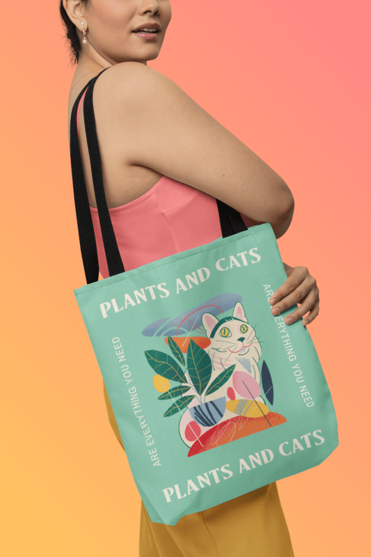 Mockup Of A Woman Carrying A Sublimated Tote Bag Over Her Shoulder