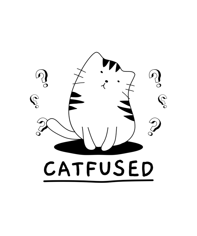 T Shirt Design Generator Featuring A Confused Kitten Graphic