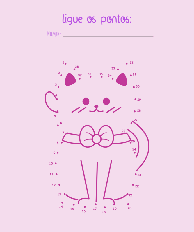 Worksheet Design Maker Featuring A Cute Connect The Dots Cat Graphic