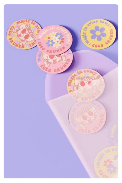 A Beautiful Set Of Custom Stickers Designed By Nani, A Brand Designer, On Pinterest