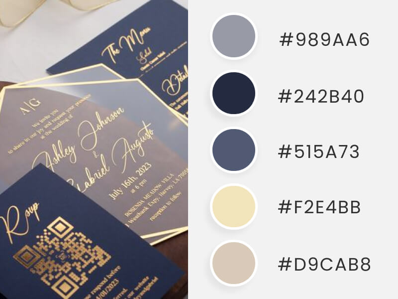 A Majestic Set Of Wedding Dark Colors As Part Of A Wedding Color Schemes Compilation
