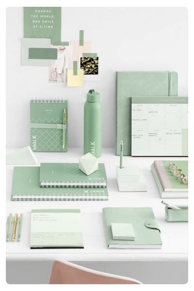 An Aesthetic Green Set Of Stationery Products From Kikki K.com