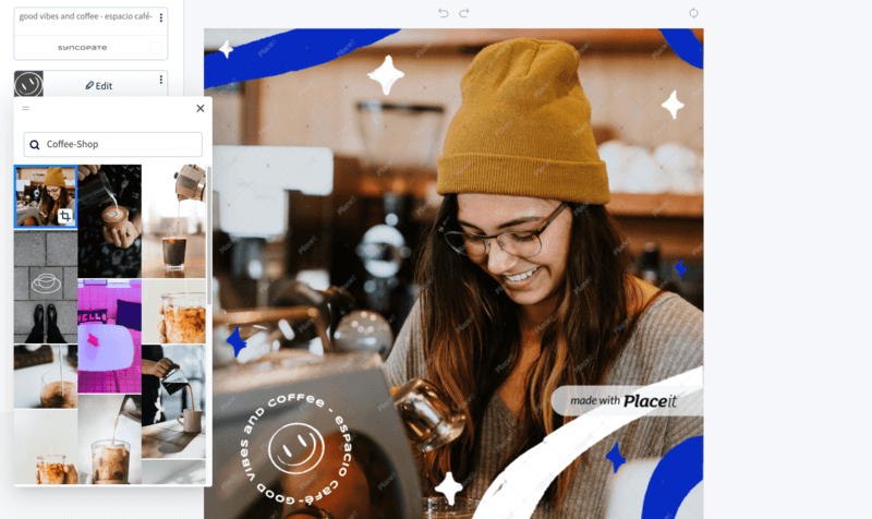 How To Create A Brand Identity Adding Pictures With Placeit's Editor