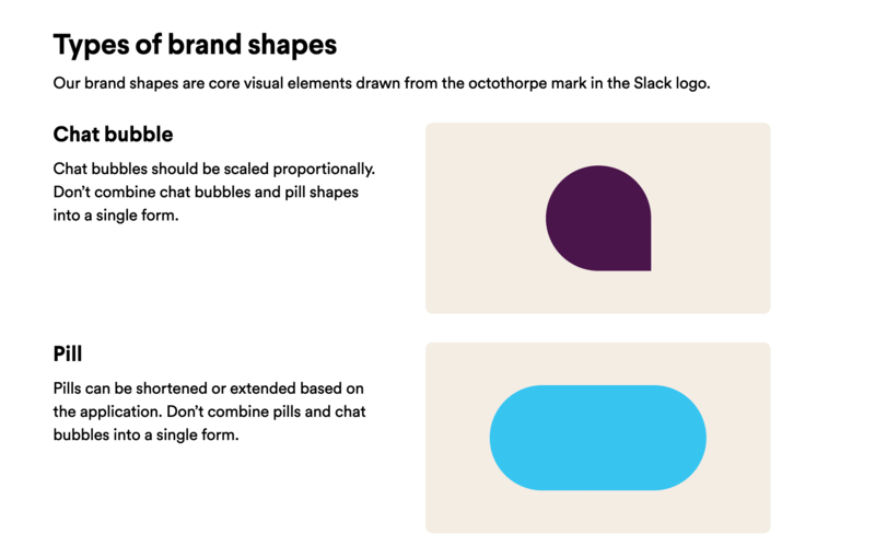Slack Brand Shapes Example