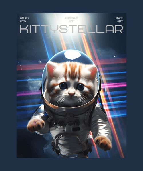 Cat Themed Shirt Design Maker With An Interstellar Inspired Aesthetic