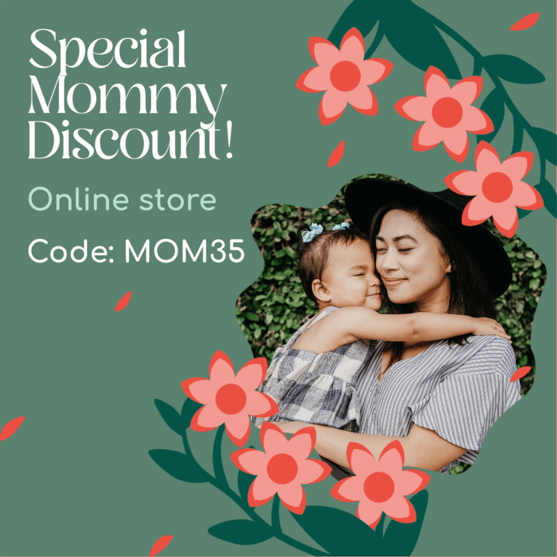 Instagram Post Creator For A Mother's Day Discount Featuring Flower Illustrations
