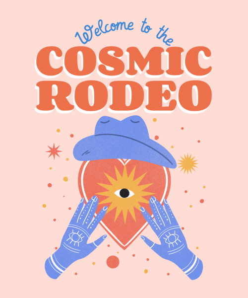T Shirt Design Generator With A Cosmic Rodeo Graphic