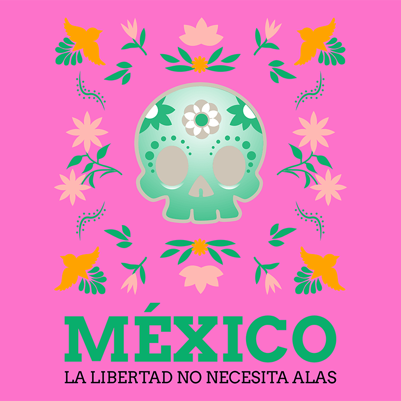 T Shirt Design Maker Featuring A Mexican Theme With A Duck Turtle Animal Graphic