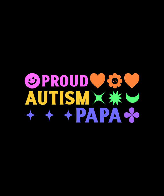 Fun T Shirt Design Template For A Proud Autism Dad