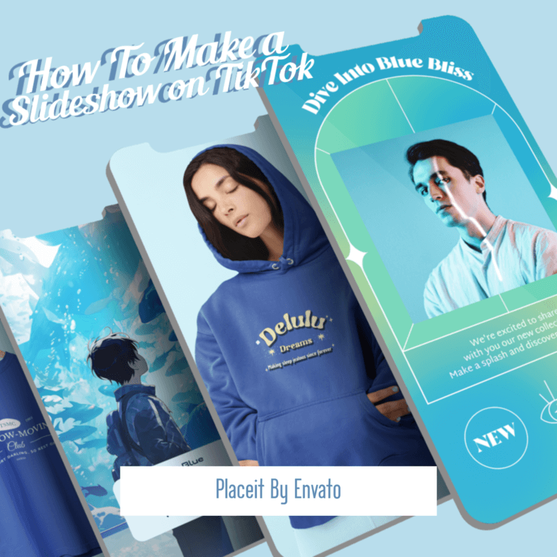 How To Make A Slideshow On TikTok Blue Blog Header