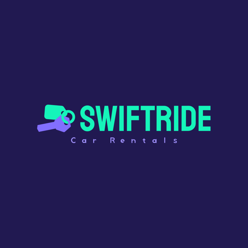 Logo Template With A Key Graphic For A Car Rental Company