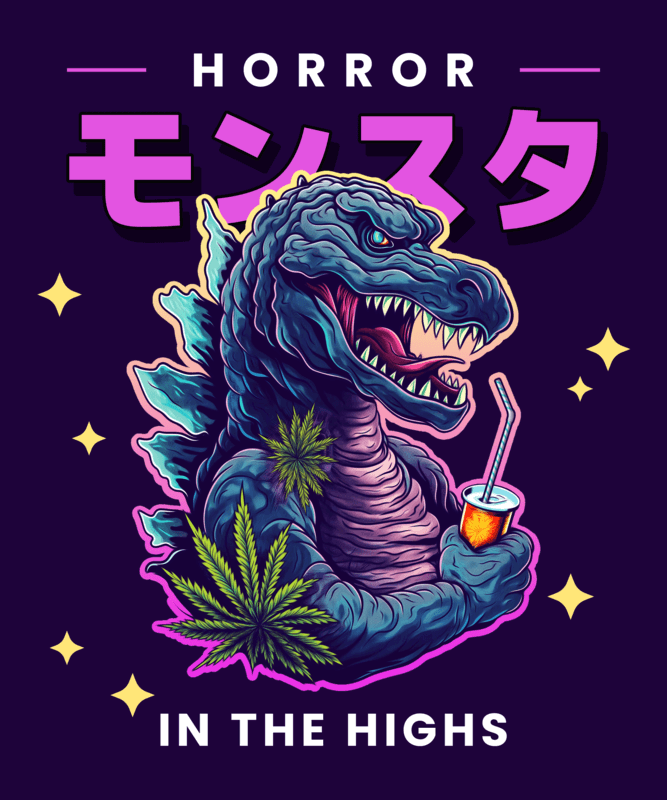 Monster Themed T Shirt Design Generator With A Kaiju Inspired Graphic