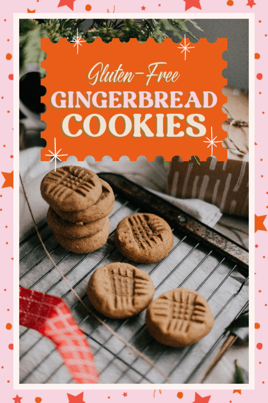 Pinterest Pin Design Creator For A Gluten Free Gingerbread Cookies Recipe