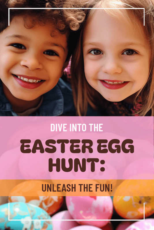 Pinterest Pin Template With Ideas For DIY Easter Egg Hunt Ideas