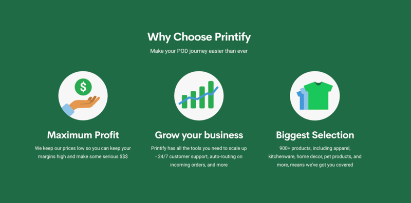 Printify's Benefits