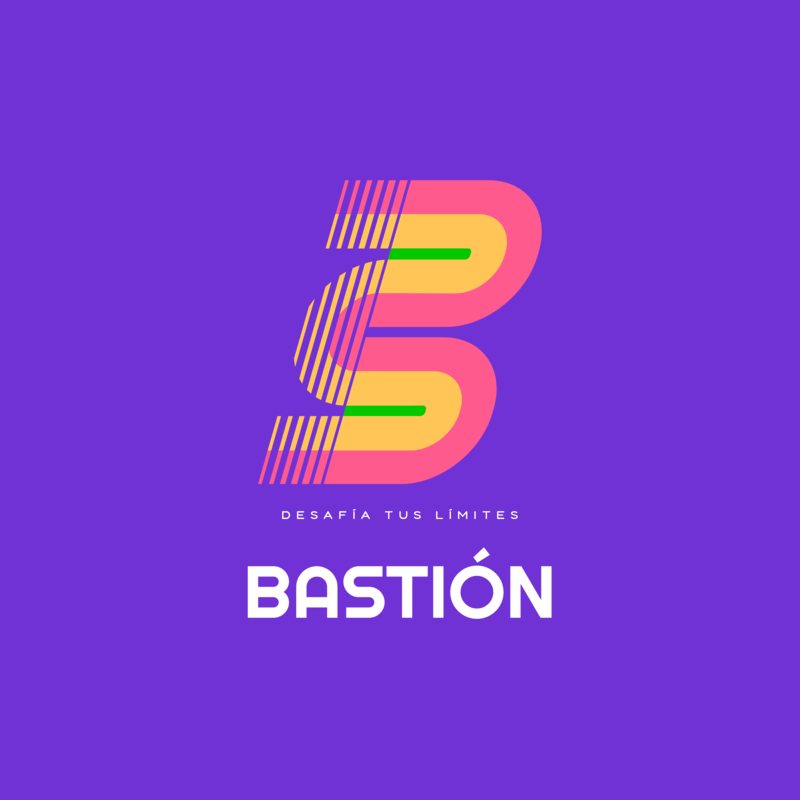 Retro Logo Template With Colorful Graphics For A Gaming Team